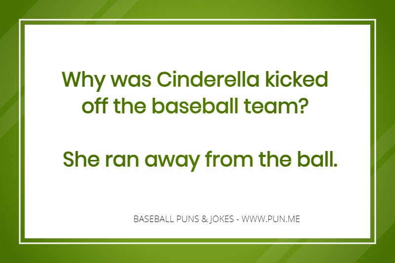 Baseball cinderella joke