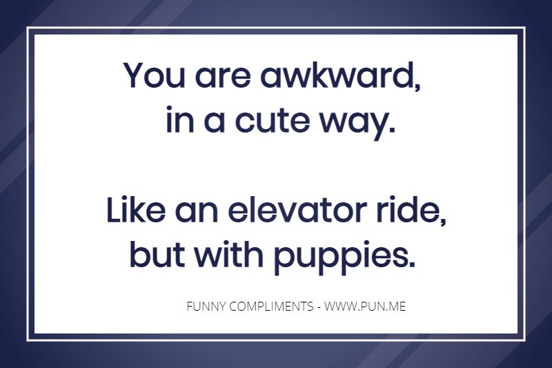 Cute Funny Compliment