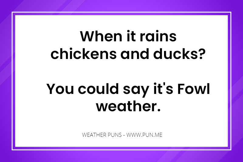 Weather play on words