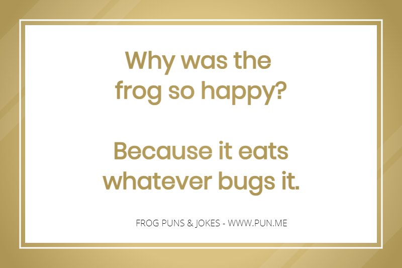 Joke about frogs