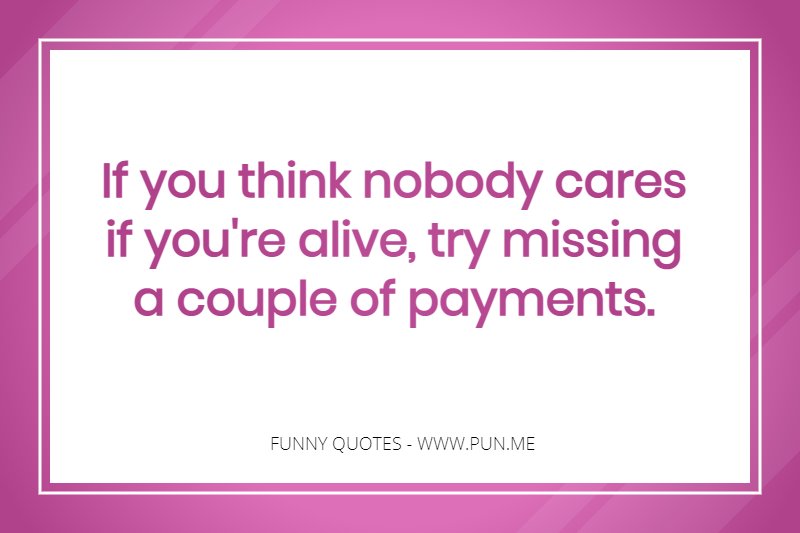 Fun quote about people caring
