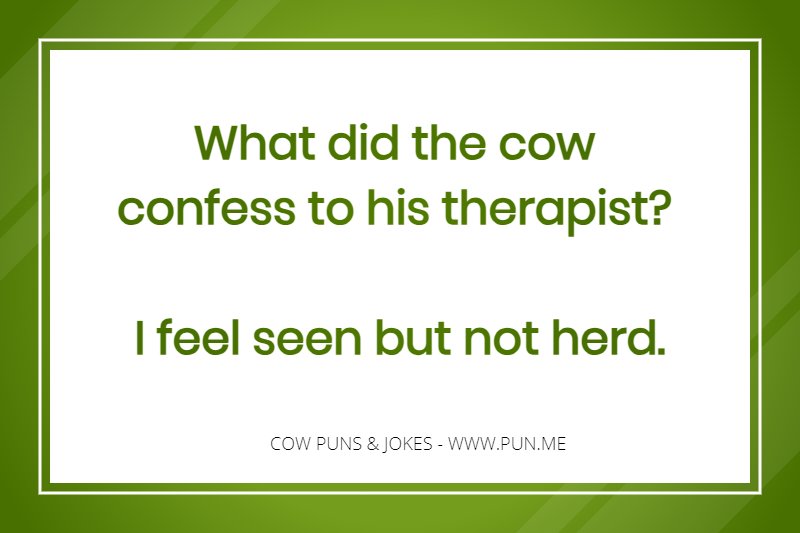 Funny cow related pun