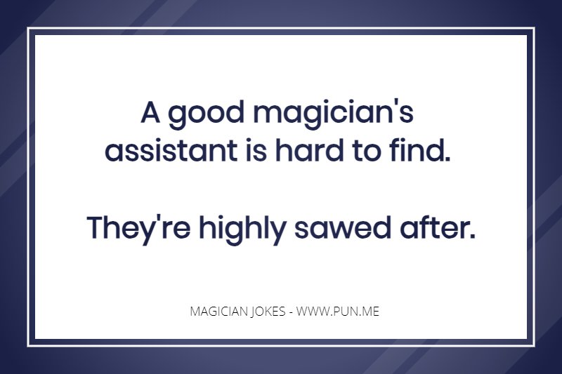 funny magician related joke