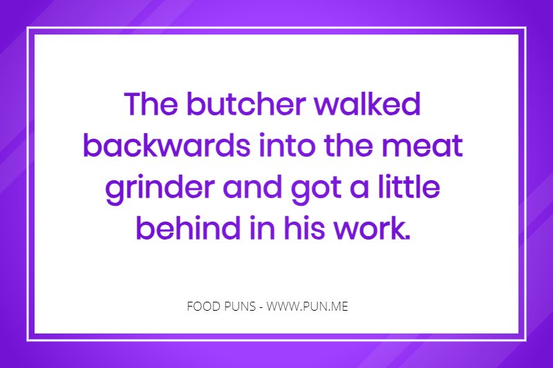Funny meat related pun
