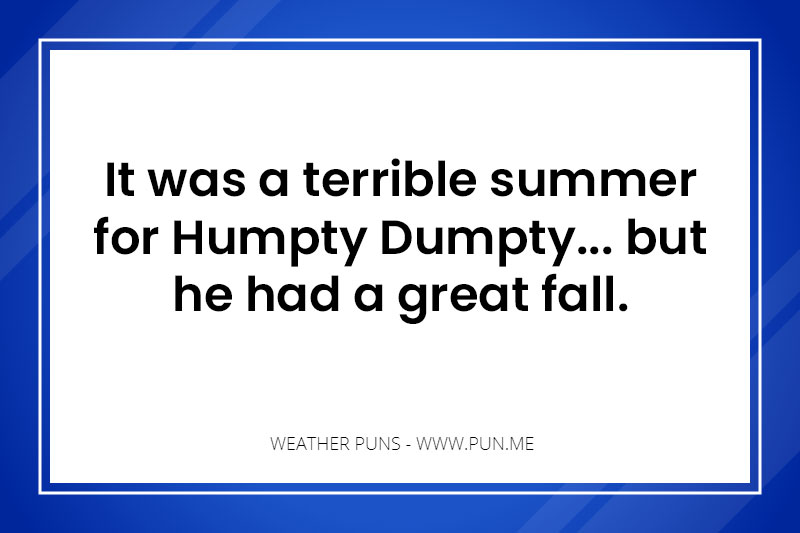 Weather pun about fall