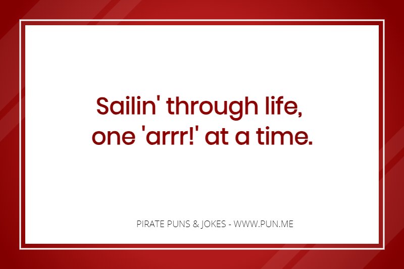 Punny pirate phrase