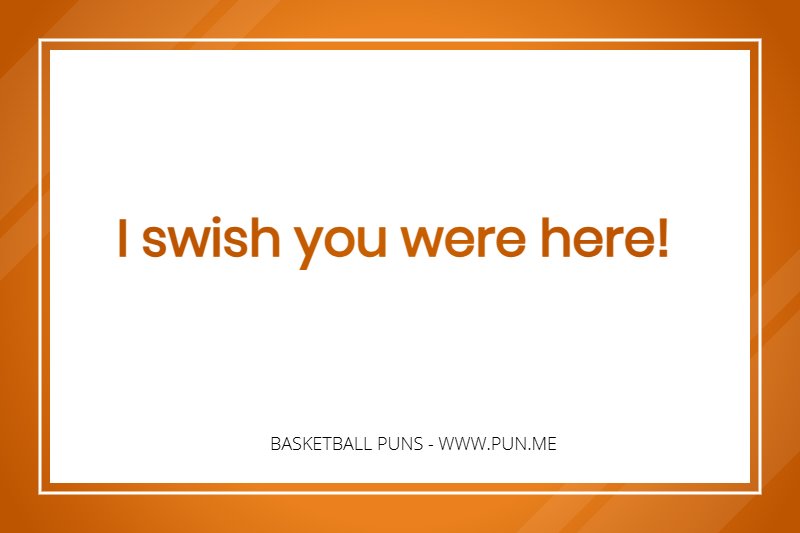 Short Basketball Pun